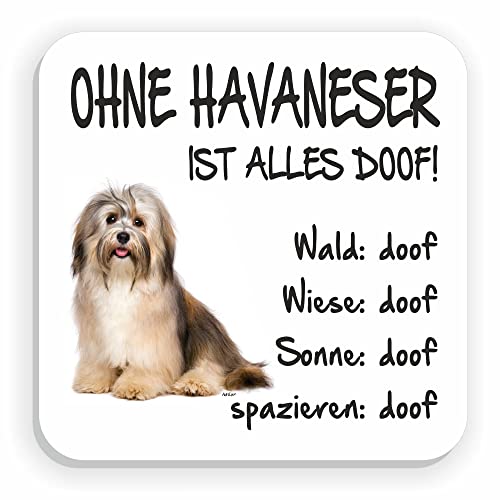 AdriLeo Kühlschrankmagnet Ohne Havaneser ist Alles doof! von AdriLeo