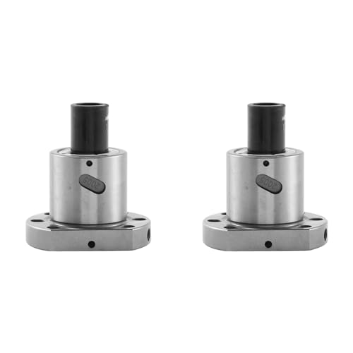Adririv 2 StüCk SFU2005 Umlauf Mutter 32Mm Umlauf Spindel 2005 Flansch Einzel Mutter für 2005 Mutter GehäUse Halterung CNC Schnitzen Bearbeitet von Adririv