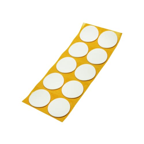 Adsamm® / 10 x Selbstklebende Antirutsch Pads aus EPDM Zellkautschuk/ø 45 mm/Weiß/Rund / 2.5 mm Starke Anti-Rutsch-Gleiter von Adsamm