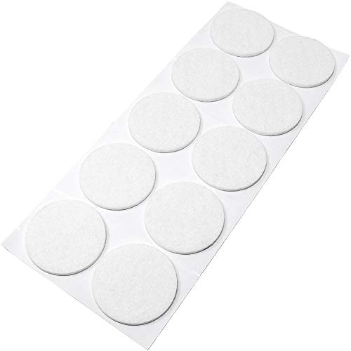 Adsamm® / 10 x Selbstklebende Filzgleiter/Weiß/ø 45 mm/Rund/Möbelgleiter aus Filz mit 3.5 mm Stärke/Möbel- und Bodengleiter Adsamm® / 10 x Selbstklebende Filzgleiter/Weiß/ø 45 mm/Rund/Möbelgleiter aus Filz mit 3.5 mm Stärke/Möbel- und Bodengleiter von Adsamm