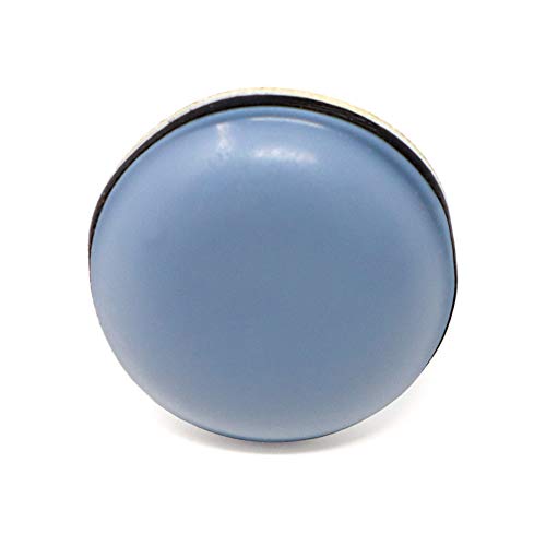 Adsamm® / 16 x selbstklebende PTFE-Möbelgleiter / Grau-Blau / Ø 20 mm / rund / 5 mm dicke Möbel- und Bodengleiter von Adsamm