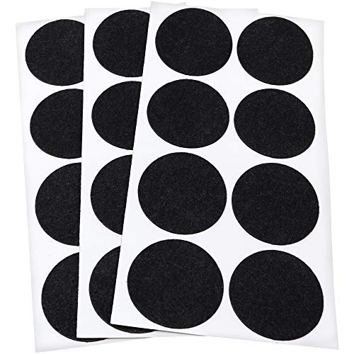 Adsamm® / 24 x Selbstklebende Filzgleiter/Schwarz/ø 50 mm/Rund / 1.5 mm dünne Selbstklebende Möbelgleiter aus Filz Adsamm® / 24 x Selbstklebende Filzgleiter/Schwarz/ø 50 mm/Rund / 1.5 mm dünne Selbstklebende Möbelgleiter aus Filz von Adsamm