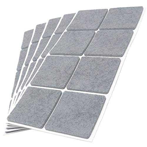 Adsamm® / 40 x Selbstklebende Filzgleiter/Grau / 50x50 mm/Quadratisch/Möbelgleiter aus Filz mit 3.5 mm Stärke/Möbel- und Bodengleiter Adsamm® / 40 x Selbstklebende Filzgleiter/Grau / 50x50 mm/Quadratisch/Möbelgleiter aus Filz mit 3.5 mm Stärke/Möbel- und Bodengleiter von Adsamm