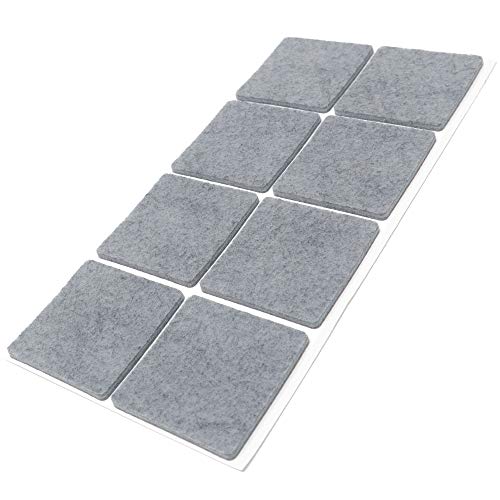 Adsamm® / 8 x Selbstklebende Filzgleiter/Grau / 50x50 mm/Quadratisch/Möbelgleiter aus Filz mit 3.5 mm Stärke/Möbel- und Bodengleiter Adsamm® / 8 x Selbstklebende Filzgleiter/Grau / 50x50 mm/Quadratisch/Möbelgleiter aus Filz mit 3.5 mm Stärke/Möbel- und Bodengleiter von Adsamm