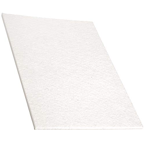 Adsamm® / 1 x Selbstklebende Filzgplatte/Weiß / 200x300 mm/Rechteckig/Möbelgleiter aus Filz mit 5.5 mm Stärke/Möbel- und Bodengleiter von Adsamm