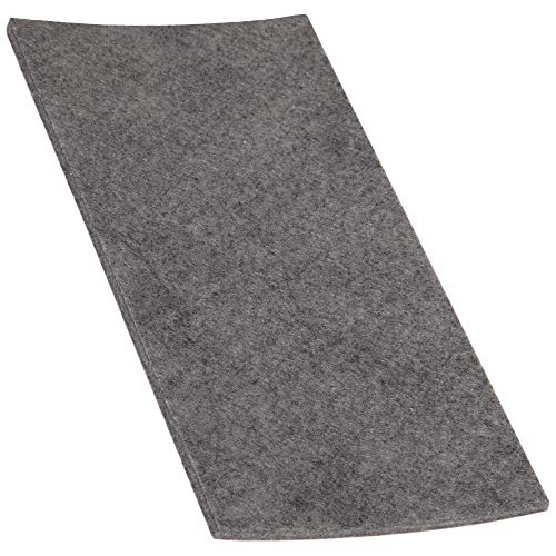 Adsamm® / 1 x Selbstklebende Filzplatte/Grau / 100x200 mm/Rechteckig/Filzgleiter zum Zuschneiden aus 3.5 mm starkem Filz/Möbel- und Bodengleiter von Adsamm