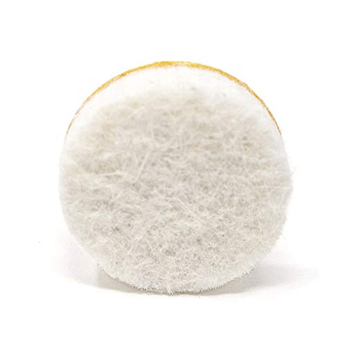 Adsamm® / 100 x Selbstklebende Filzgleiter/Weiß/ø 18 mm/Rund/Möbelgleiter aus Filz mit 5.5 mm Stärke/Möbel- und Bodengleiter von Adsamm