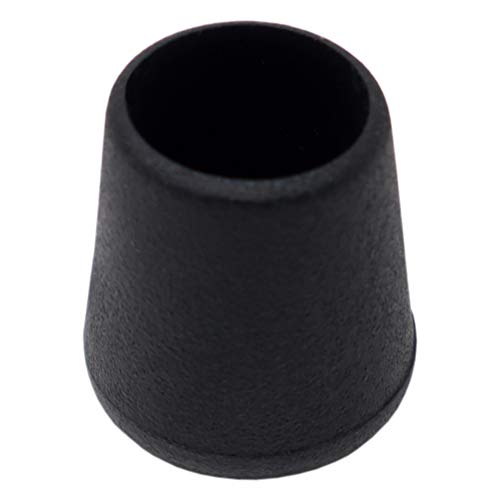 Adsamm® / 100 x Stuhlbeinkappen/Schwarz/ø 11-12 mm/Rund/Schutzkappen für Stuhlbeine/Rohrkappen für runde Sesselfüße von Adsamm