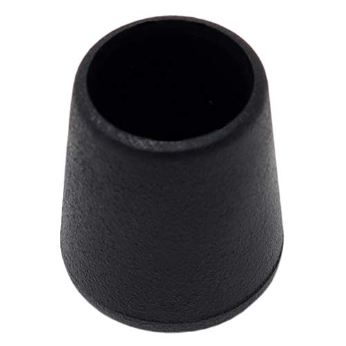 Adsamm® / 100 x Stuhlbeinkappen/Schwarz/ø 13-14 mm/Rund/Schutzkappen für Stuhlbeine/Rohrkappen für runde Sesselfüße von Adsamm