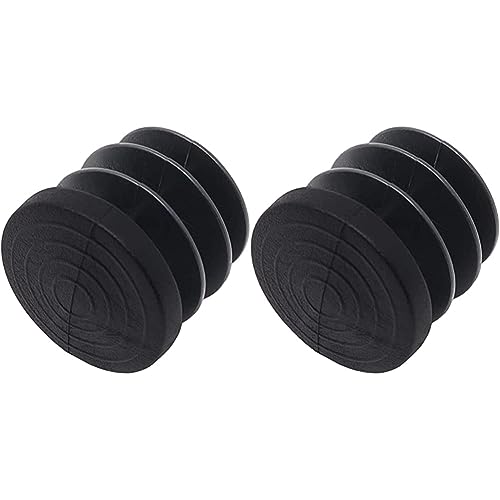 Adsamm® / 16 x Lamellenstopfen/Schwarz/Ø 21-23 mm/rund/Filz-Möbelgleiter für Stahlrohrstühle in Premium-Qualität (Packung mit 2) von Adsamm
