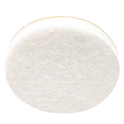 Adsamm® / 16 x Selbstklebende Filzgleiter/Weiß/ø 36 mm/Rund/Möbelgleiter aus Filz mit 5.5 mm Stärke/Möbel- und Bodengleiter von Adsamm