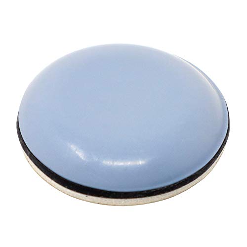 Adsamm® / 16 x selbstklebende PTFE-Möbelgleiter / Grau-Blau / Ø 25 mm / rund / 5 mm dicke Möbel- und Bodengleiter von Adsamm
