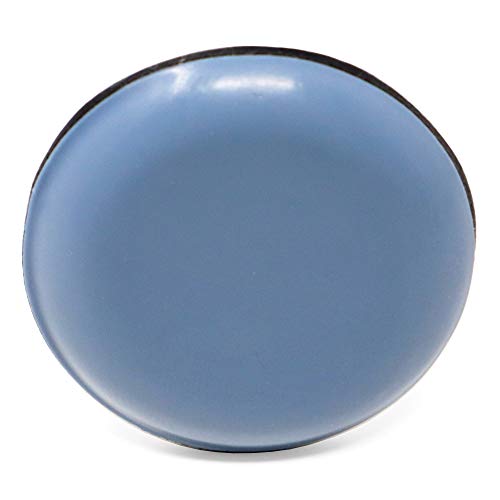 Adsamm® / 16 x selbstklebende PTFE-Möbelgleiter / Grau-Blau / Ø 30 mm / rund / 5 mm dicke Möbel- und Bodengleiter von Adsamm