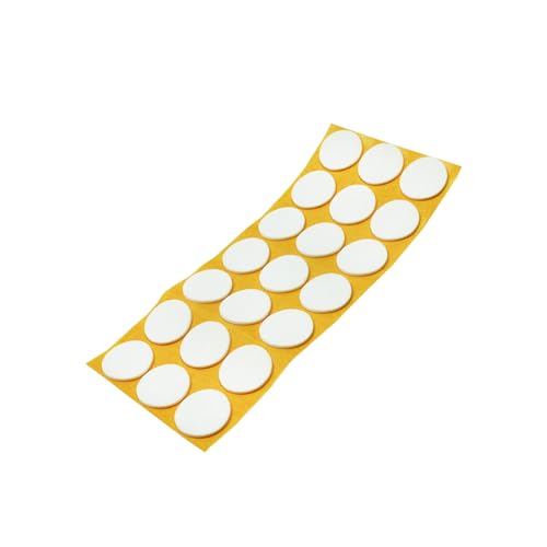 Adsamm® / 21 x Selbstklebende Antirutsch Pads aus EPDM Zellkautschuk/ø 30 mm/Weiß/Rund / 2.5 mm Starke Anti-Rutsch-Gleiter von Adsamm