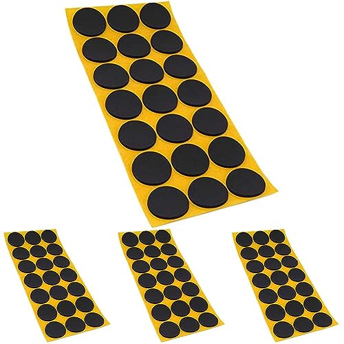 Adsamm® / 21 x Antirutsch Pads aus EPDM Zellkautschuk/Schwarz/Ø 30 mm/rund/selbstklebend/Top-Qualität (2.5 mm) (Packung mit 4) von Adsamm