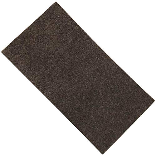 Adsamm® / 3 x Selbstklebende Filzplatten/Braun / 100x200 mm/Rechteckig / 1.5 mm dünne Selbstklebende Möbelgleiter aus Filz von Adsamm