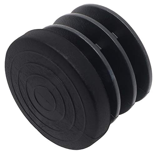 Adsamm® / 32 x Lamellenstopfen/Schwarz/ø 26-28 mm/Rund/Möbelgleiter für Stahlrohrstühle/Endkappen für Rund-Rohre von Adsamm