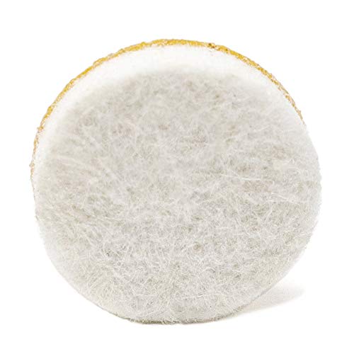 Adsamm® / 32 x Selbstklebende Filzgleiter/Weiß/ø 20 mm/Rund/Möbelgleiter aus Filz mit 5.5 mm Stärke/Möbel- und Bodengleiter von Adsamm