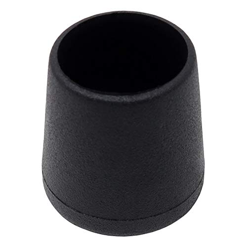 Adsamm® / 32 x Stuhlbeinkappen/Schwarz/ø 21-23 mm/Rund/Schutzkappen für Stuhlbeine/Rohrkappen für runde Sesselfüße von Adsamm