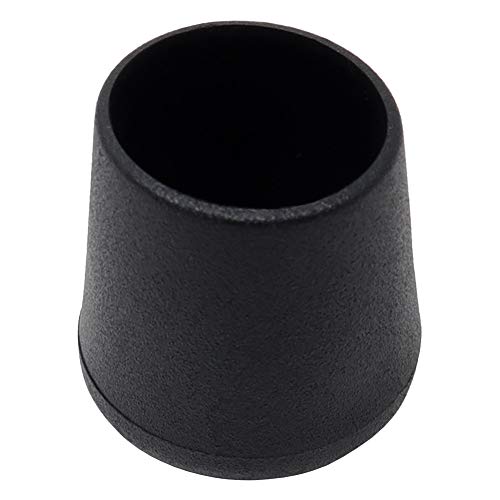 Adsamm® / 32 x Stuhlbeinkappen/Schwarz/ø 24-26 mm/Rund/Schutzkappen für Stuhlbeine/Rohrkappen für runde Sesselfüße von Adsamm