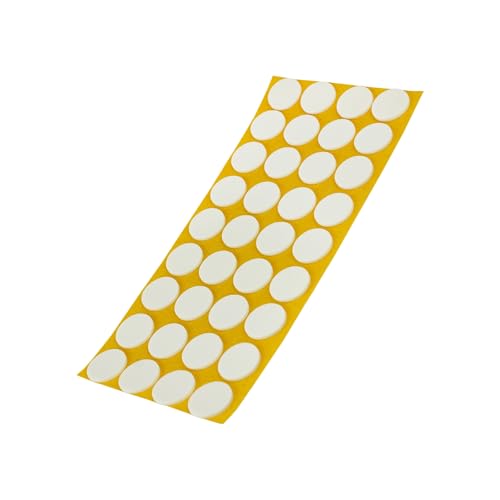 Adsamm® / 36 x Selbstklebende Antirutsch Pads aus EPDM Zellkautschuk/ø 24 mm/Weiß/Rund / 2.5 mm Starke Anti-Rutsch-Gleiter von Adsamm