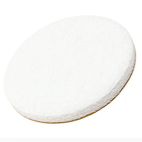 Adsamm® / 4 x Selbstklebende Filzgleiter/Weiß/ø 45 mm/Rund/Möbelgleiter aus Filz mit 5.5 mm Stärke/Möbel- und Bodengleiter von Adsamm