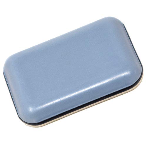 Adsamm® / 4 x selbstklebende PTFE-Möbelgleiter / Grau-Blau / 24x34 mm / rechteckig / 5 mm dicke Möbel- und Bodengleiter von Adsamm