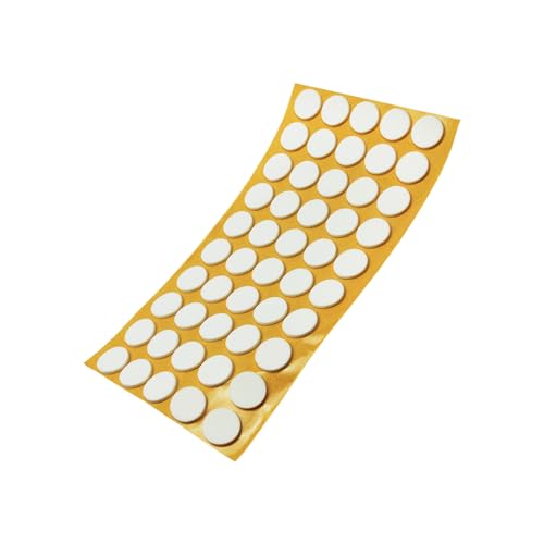 Adsamm® / 50 x Selbstklebende Antirutsch Pads aus EPDM Zellkautschuk/ø 20 mm/Weiß/Rund / 2.5 mm Starke Anti-Rutsch-Gleiter von Adsamm