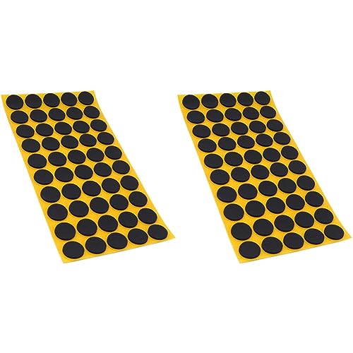 Adsamm® / 50 x Antirutsch Pads aus EPDM Zellkautschuk/Schwarz/Ø 20 mm/rund/selbstklebend/Top-Qualität (2.5 mm) (Packung mit 2) von Adsamm