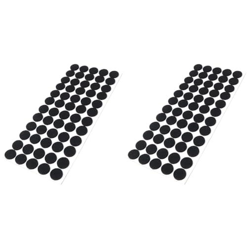 Adsamm® / 60 x Selbstklebende Filzgleiter/Schwarz/ø 20 mm/Rund/Möbelgleiter aus Filz mit 3.5 mm Stärke/Möbel- und Bodengleiter (Packung mit 2) von Adsamm