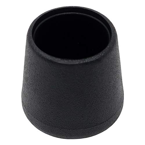 Adsamm® / x Stuhlbeinkappe/Schwarz/ø 17-18 mm/Rund/Schutzkappe für Stuhlbeine/Rohrkappe für runde Sesselfüße von Adsamm
