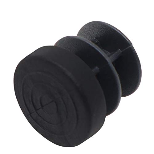 Adsamm® / 100 x Lamellenstopfen/Schwarz/ø 12-14 mm/Rund/Möbelgleiter für Stahlrohrstühle/Endkappen für Rund-Rohre von Adsamm