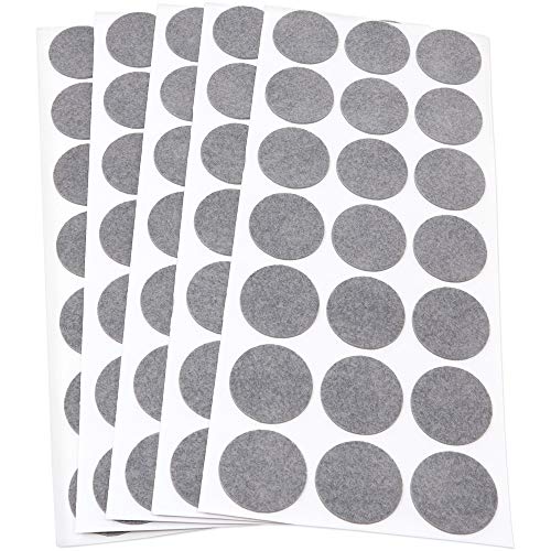 Adsamm® / 105 x Selbstklebende Filzgleiter/Grau/ø 30 mm/Rund / 1.5 mm dünne Selbstklebende Möbelgleiter aus Filz von Adsamm