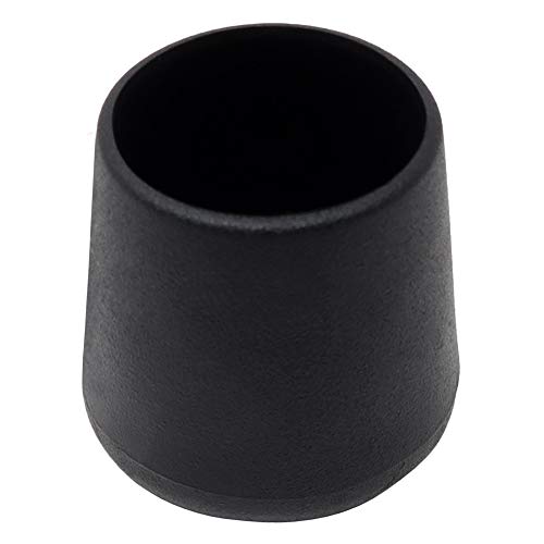 Adsamm® / 16 x Stuhlbeinkappen/Schwarz/ø 31-33 mm/Rund/Schutzkappen für Stuhlbeine/Rohrkappen für runde Sesselfüße von Adsamm