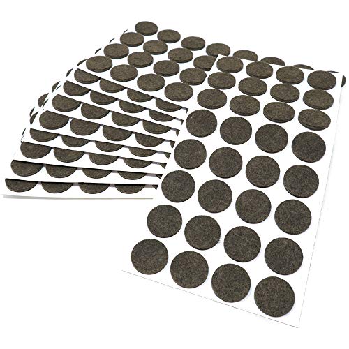 Adsamm® / 320 x selbstklebende Filzgleiter / Braun / Ø 26 mm / rund / Möbelgleiter aus Filz mit 3.5 mm Stärke / Möbel- und Bodenschutz in Adsamm® Qualität von Adsamm