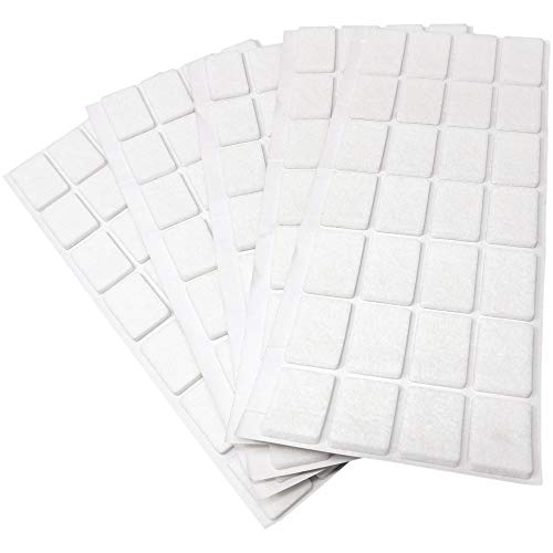 Adsamm® / 140 x Selbstklebende Filzgleiter/Weiß / 20x30 mm/Rechteckig/Möbelgleiter aus Filz mit 3.5 mm Stärke/Möbel- und Bodengleiter Adsamm® / 140 x Selbstklebende Filzgleiter/Weiß / 20x30 mm/Rechteckig/Möbelgleiter aus Filz mit 3.5 mm Stärke/Möbel- und Bodengleiter von Adsamm