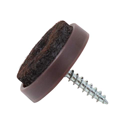 Adsamm® / 32 x Filzgleiter mit Schraube / Braun / Ø 24 mm / rund / Möbelgleiter zum Schrauben in Premium-Qualität Adsamm® / 32 x Filzgleiter mit Schraube / Braun / Ø 24 mm / rund / Möbelgleiter zum Schrauben in Premium-Qualität von Adsamm