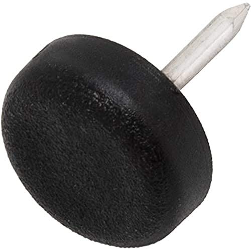 Adsamm® / 32 x Kunststoffgleiter mit Nagel / Schwarz / Ø 15 mm / rund / Möbelgleiter mit Nagel / Möbel- und Bodenschutz in Adsamm® Qualität Adsamm® / 32 x Kunststoffgleiter mit Nagel / Schwarz / Ø 15 mm / rund / Möbelgleiter mit Nagel / Möbel- und Bodenschutz in Adsamm® Qualität von Adsamm
