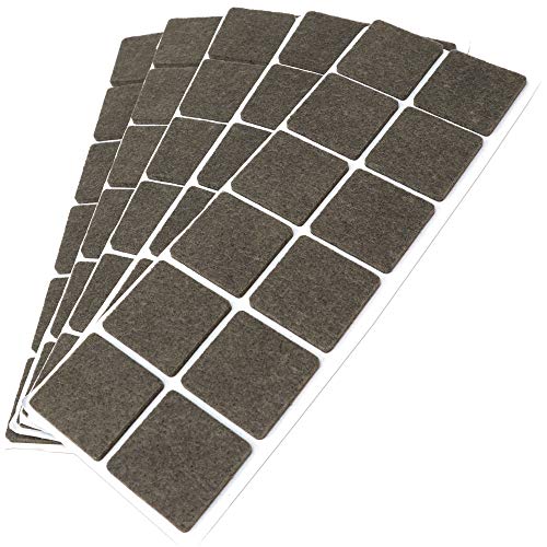 Adsamm® / 60 x selbstklebende Filzgleiter/Braun / 35x35 mm/Quadratisch/Möbelgleiter aus Filz mit 3.5 mm Stärke/Möbel- und Bodengleiter Adsamm® / 60 x selbstklebende Filzgleiter/Braun / 35x35 mm/Quadratisch/Möbelgleiter aus Filz mit 3.5 mm Stärke/Möbel- und Bodengleiter von Adsamm