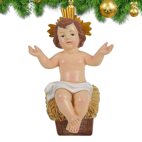 Adsfvs Kleines Jesuskind | Weihnachts Krippenfigur Jesu Kind Resin Dekofiguren | Christliche Weihnachtskrippen Dekorationen Katholischer Feiertagsschmuck Tischfiguren für Zuhause Büro Familien Adsfvs Kleines Jesuskind | Weihnachts Krippenfigur Jesu Kind Resin Dekofiguren | Christliche Weihnachtskrippen Dekorationen Katholischer Feiertagsschmuck Tischfiguren für Zuhause Büro Familien von Adsfvs