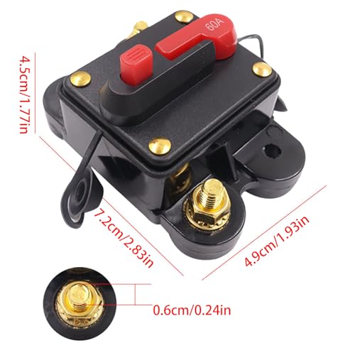 Adsfvs Marine-Leistungsschalter | Trollmotor Sicherung | Stromunterbrecher für Elektroinstallation Automobilbereich ATV Haushaltsprüfgerät Adsfvs Marine-Leistungsschalter | Trollmotor Sicherung | Stromunterbrecher für Elektroinstallation Automobilbereich ATV Haushaltsprüfgerät von Adsfvs