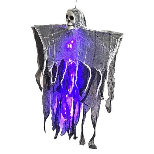 Adsfvs Skelett Deko - Gruselige Party Deko,Beleuchtete Schwebe-Dekoration mit Nebel für Wand Garten Partys Feste Adsfvs Skelett Deko - Gruselige Party Deko,Beleuchtete Schwebe-Dekoration mit Nebel für Wand Garten Partys Feste von Adsfvs