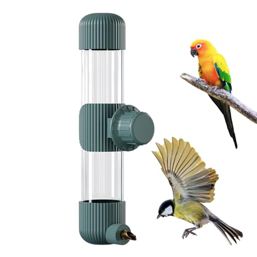 Adsfvs Vogelkäfig Wasserspender,Automatischer Vogel Trinkautomat - Spritzwassergeschützter Aufhängbarer Schlagtyp Für Kleinvögelkäfig von Adsfvs