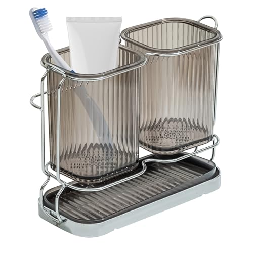 Adsfvs Zahnbürstenhalter - Küchenutensilienhalterung - Dekorative Multifunktionale Zahnbürsten Aufbewahrung Für Waschtisch Küchenspüle Kinderzimmer Camping Dusche Badezimmer von Adsfvs