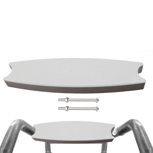 Pool Ersatzstufe Kunststoffstufen, 1er Set Ersatz Stufe Für Aufstellbeckenleiter, Edelstahlleiter Leiterstufe Stufe Schwimmbad Treppenstufe, Inkl. Schraubensatz Trittstufe Weiß Für Poolleiter, Treppe Pool Ersatzstufe Kunststoffstufen, 1er Set Ersatz Stufe Für Aufstellbeckenleiter, Edelstahlleiter Leiterstufe Stufe Schwimmbad Treppenstufe, Inkl. Schraubensatz Trittstufe Weiß Für Poolleiter, Treppe von Adsfvs