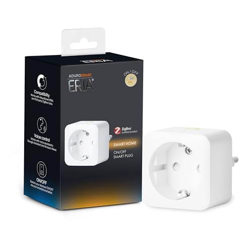 AduroSmart Ein/Aus Smart Steckdose + Stromverbrauchsmesser, kompatibel, Weiß von AduroSmart