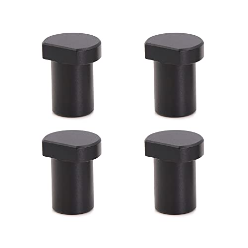 ADUSA Hochbelastbares Aluminium Bankhaken für T-Schiene, Holzbearbeitungstisch, Werkbank, Positionierung, Hobeln, Stopfen, passend für 19 mm/20 mm Hundeloch(4 Stück) (19MM) von Adusa