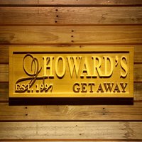 Personalisierte Mann Höhle Zeichen | 3D Gravierte Rustikale Cabin Decor von AdvProHandMade