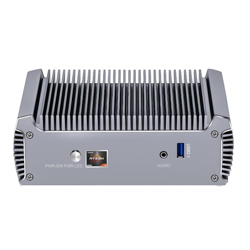 AdvanElink Ryzen 5 4500U Industrial Mini PC Fanless, 6 Cores up to 4.0 GHz, 32GB DDR4 512GB SSD, 2 x 100/1000M LAN, 2 x HDMI2.0, WiFi6 AX, Win11 Pro von AdvanElink
