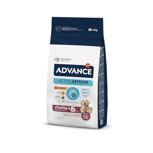 Advance Vitality Senior Maxi – Trockenfutter für ältere Hunde (+6 Jahre) großer Rassen mit Huhn – 12 kg von Advance